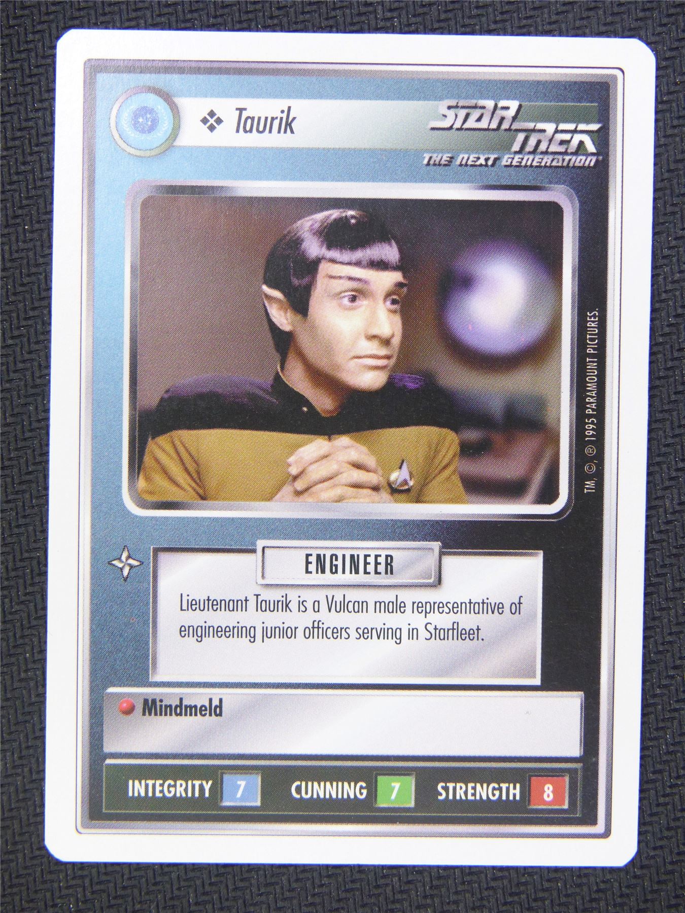 Taurik White Border - Star Trek Next Gen Card #4OG