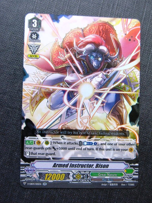 Armed instructor Bison V-EB04 RR - Vangaurd Cards # 6F62