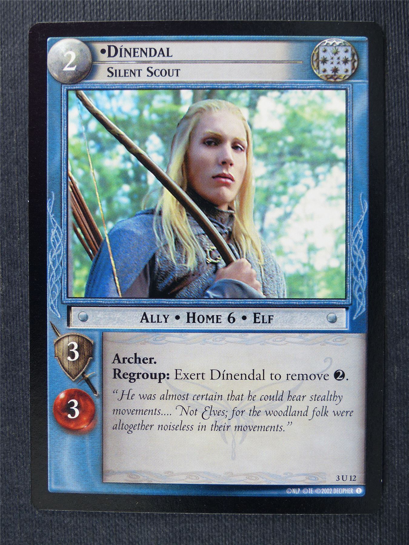 Dinendal 3 U 12 - LotR Cards #2YZ