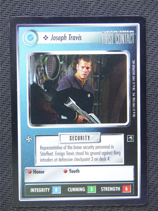 Joseph Travis Black Border - Star Trek CCG First Contact #4YC