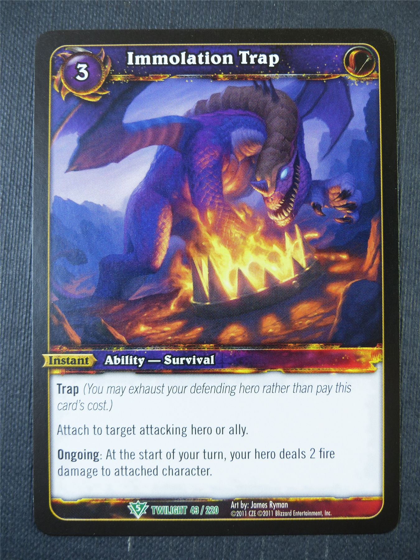 Immolation Trap 43/220 - WoW Card #145