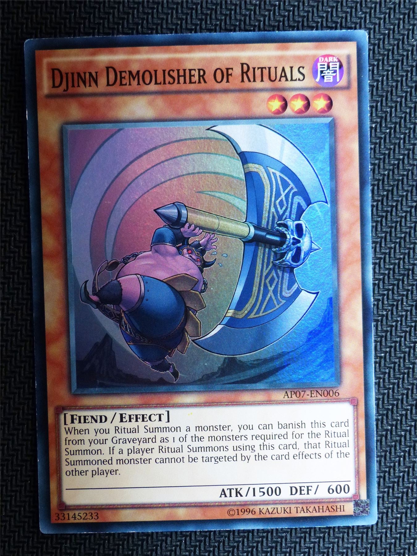 Djinn Demolisher of Rituals - AP07 - Super Rare - Yugioh Card # 1D57