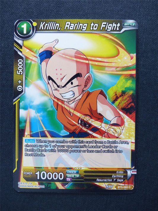 Krillin Raring to Fight - Dragon Ball Super Cards #14O