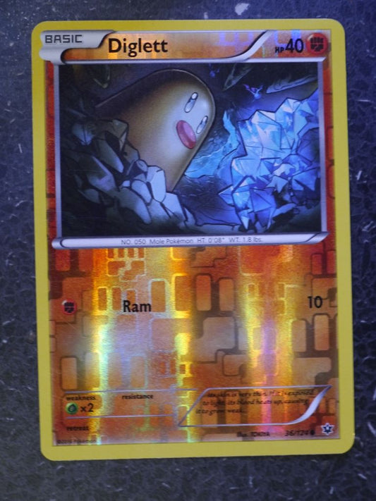 Pokemon Cards: DIGLETT 36/124 REVERSE HOLLOW # 5G69