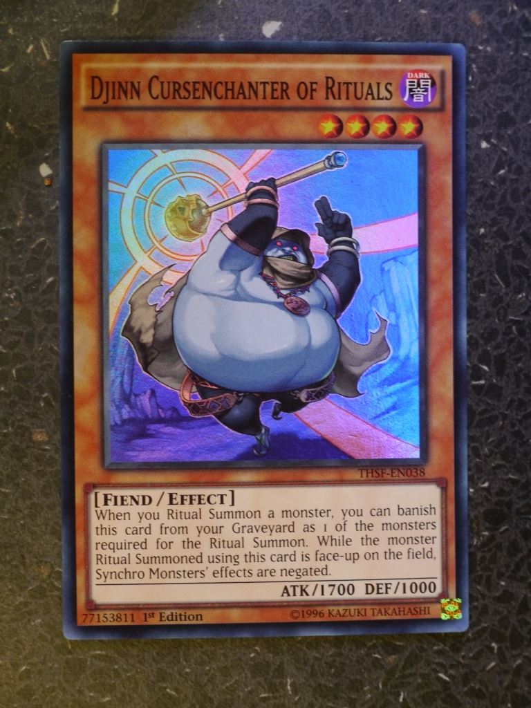 Yugioh Cards: DJINN CURSENCHANTER OF RITUALS THSF SUPER RARE # 3B46