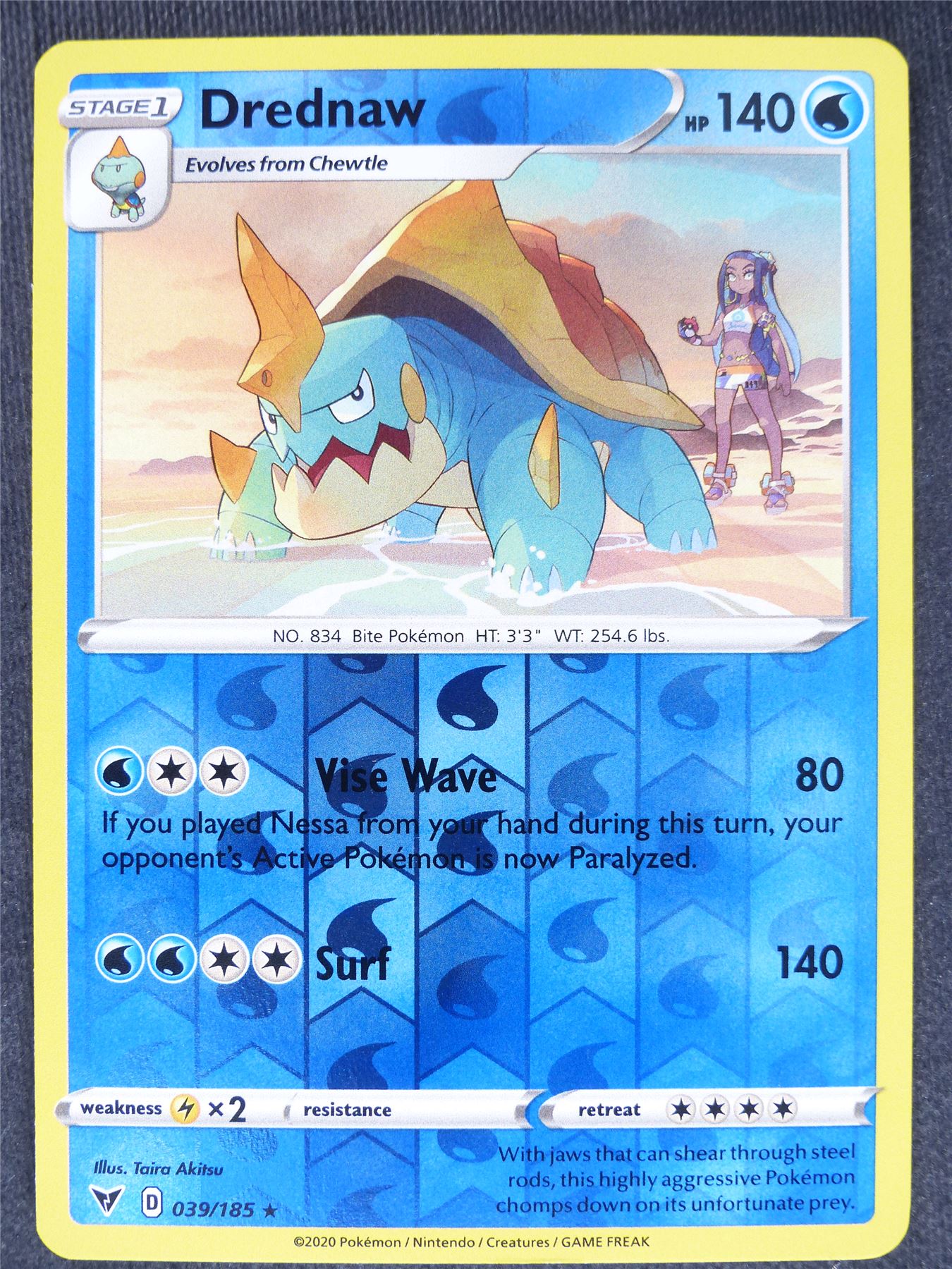 Drednaw 039/185 Reverse Holo - Pokemon Cards #B1