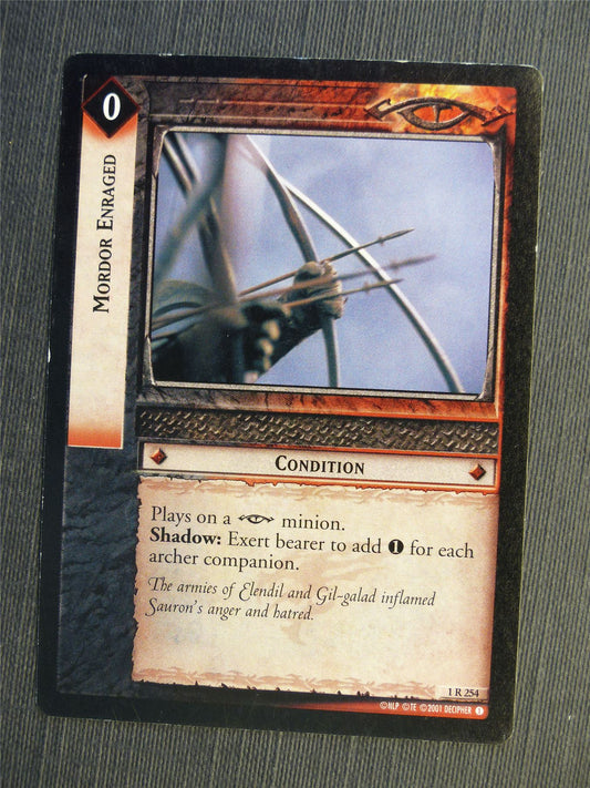 Mordor Enraged 1 R 254 - LotR Cards #65G