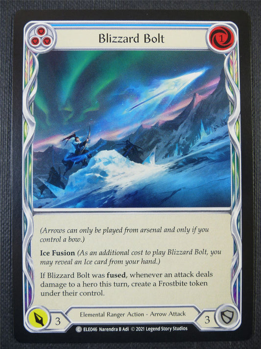 Blizzard Bolt - Blue - Tales of Aria 1st ed - Flesh and Blood Card #64E