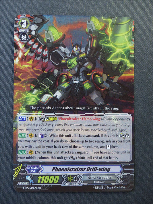 Phoenixraizer Drill-Wing BT17 RR - Vanguard Cards #X3