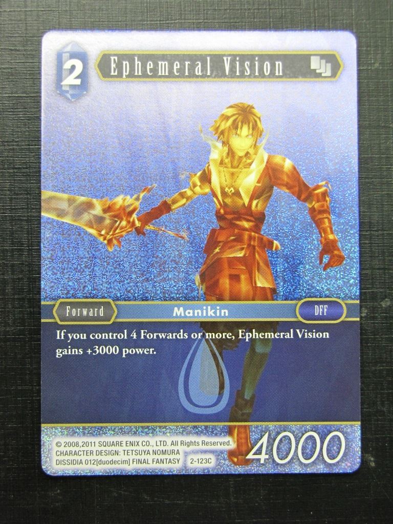 Final Fantasy Cards: EPHEMERAL VISION 2-123C FOIL # 1B40