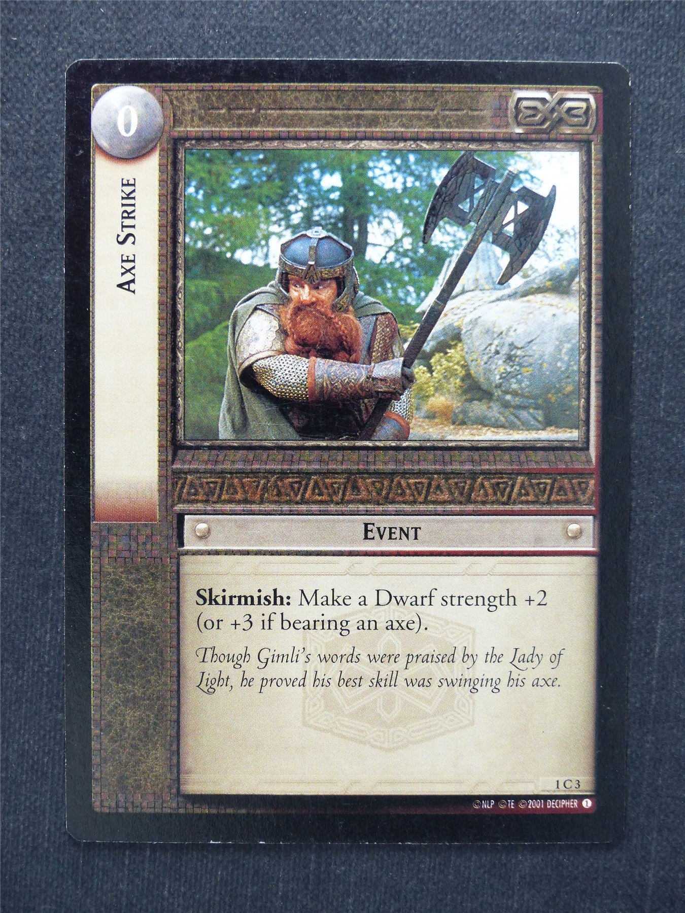 Axe Strike 1 C 3 - LotR Cards #N8