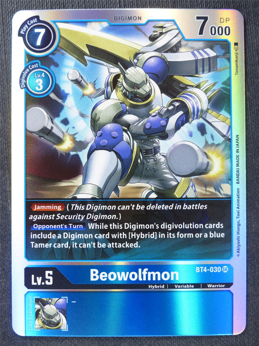 Beowolfmon BT4-030 SR - Digimon Cards #XY