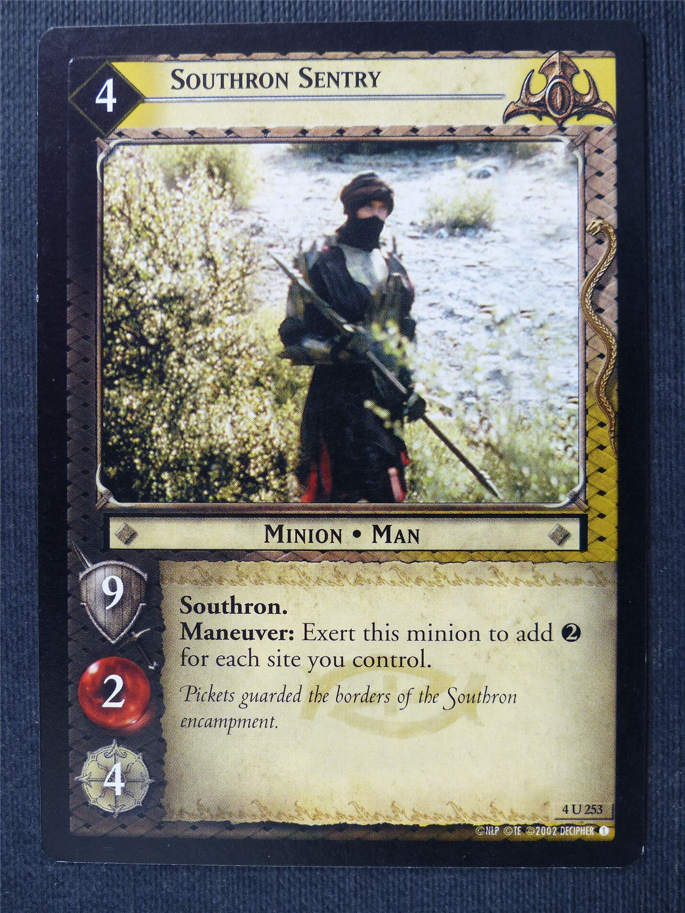 Southron Sentry 4 U 253 - LotR Cards #2TJ