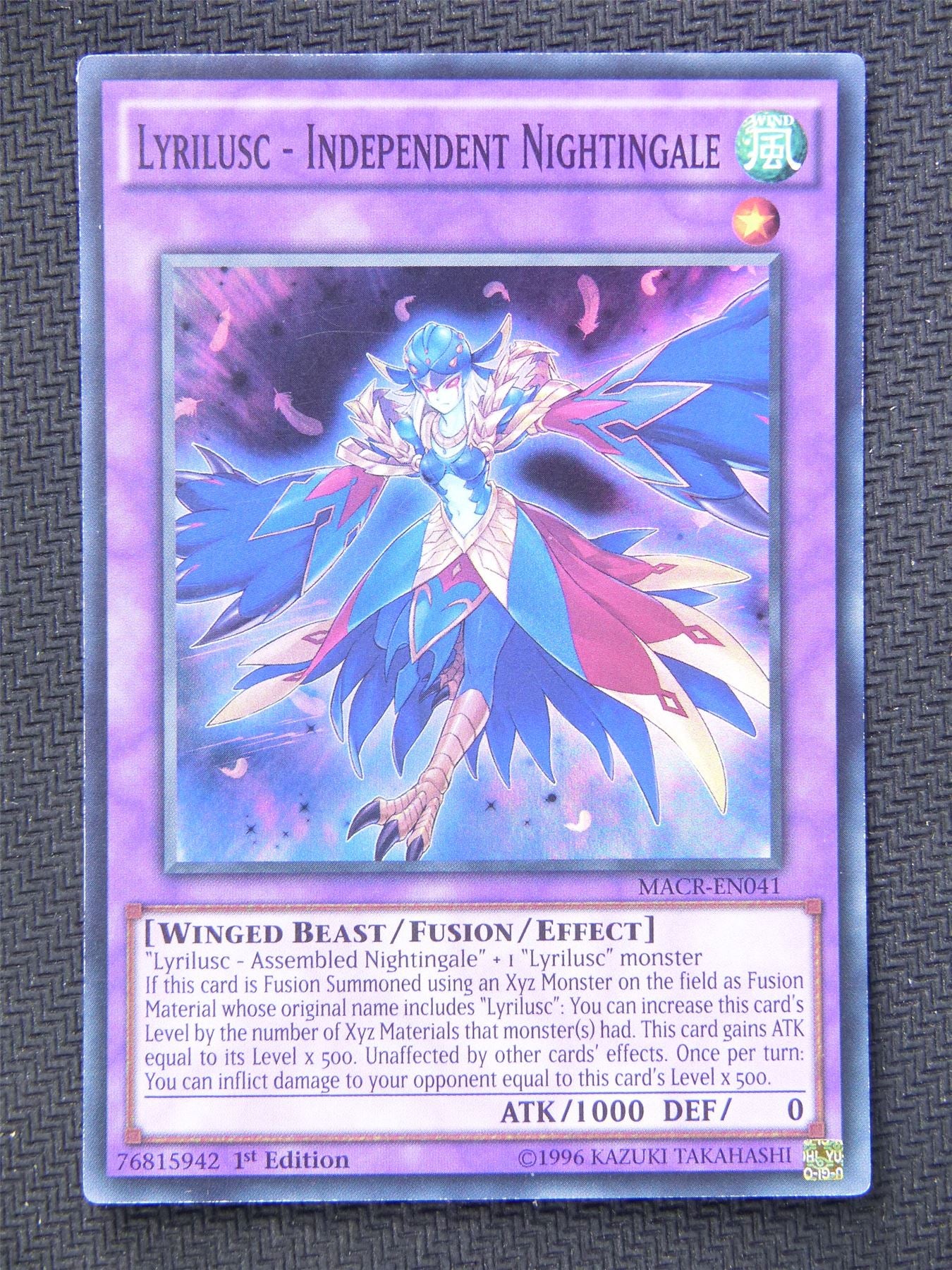 Lyrilusc Independent Nightingale MACR - Super Rare - Yugioh Card #5MJ