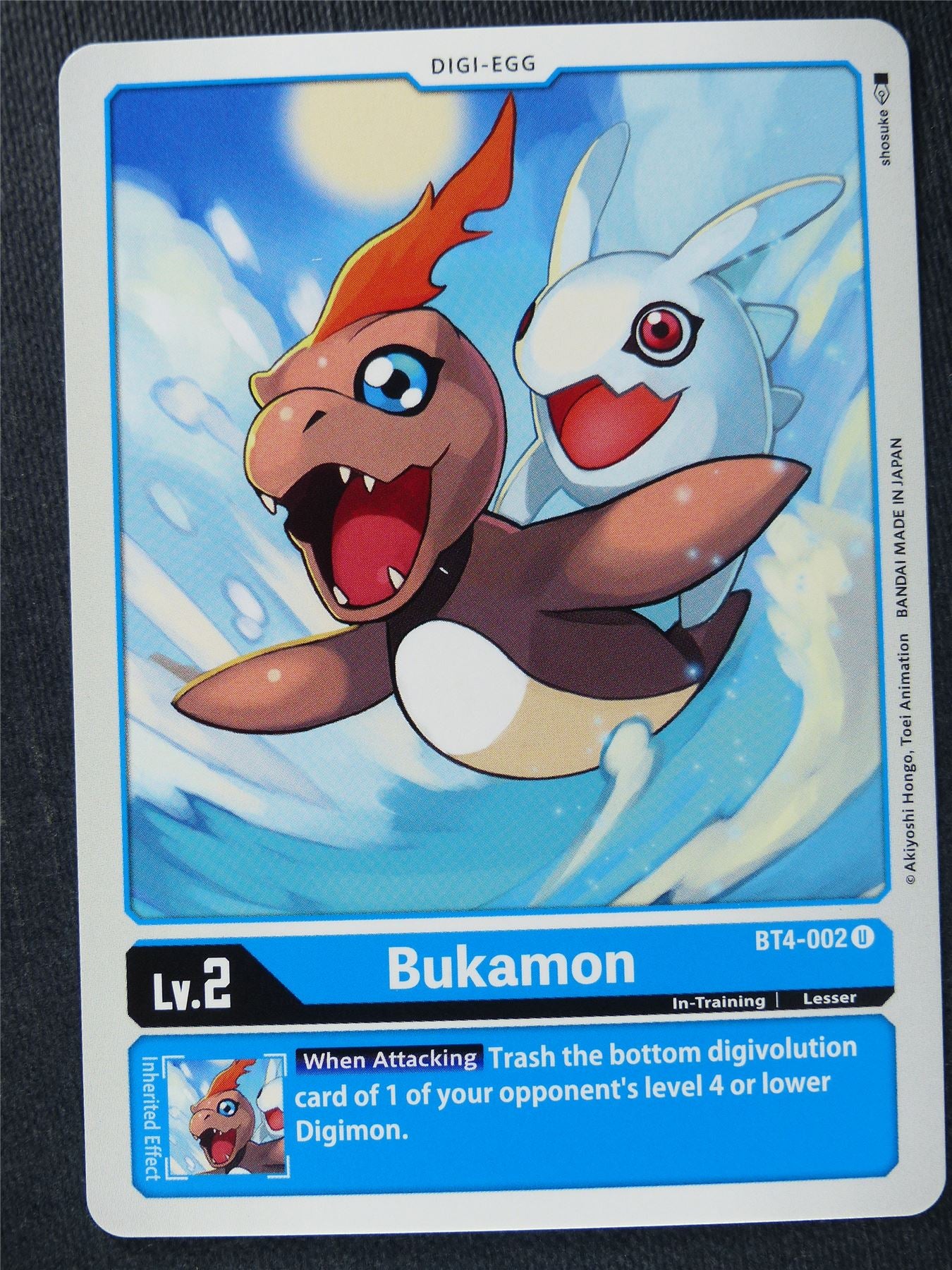 Bukamon BT4-002 U - Digimon Cards #ZB