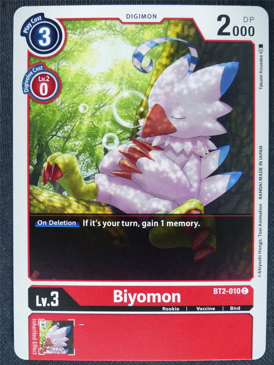Biyomon BT2-010 C - Digimon Cards #16