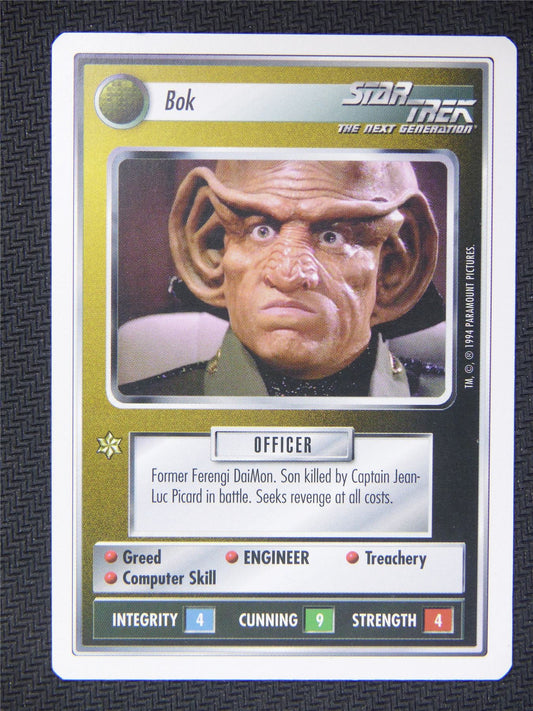 Bok White Border - Star Trek Next Gen Card #4PY