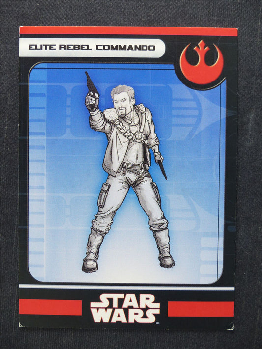 Elite Rebel Commando 13/60 - Star Wars Miniatures Spare Cards #AU