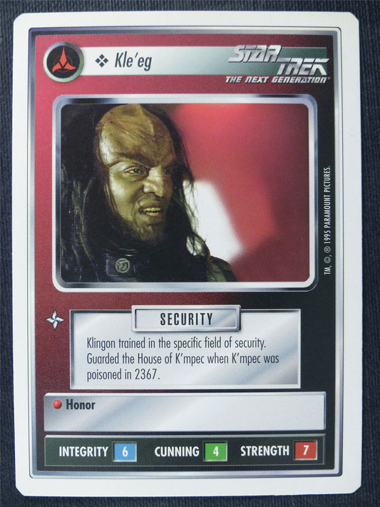 Kle'eg - NG - Star Trek Cards #12R