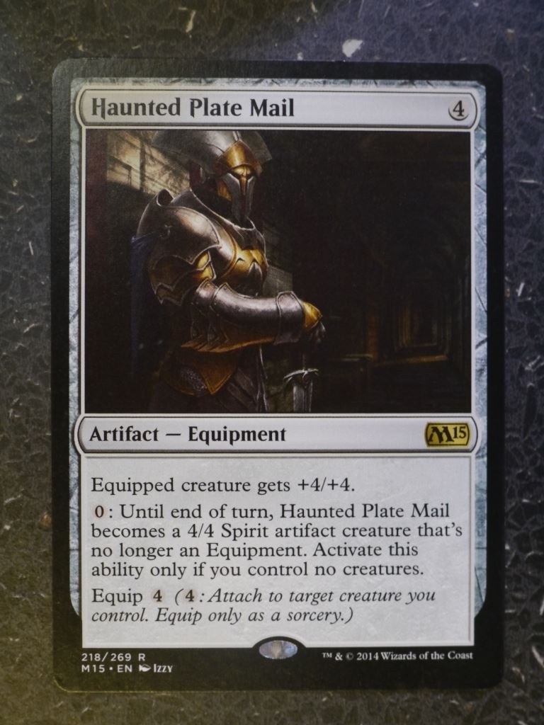 MTG Magic Cards: HAUNTED PLATE MAIL # 6I95