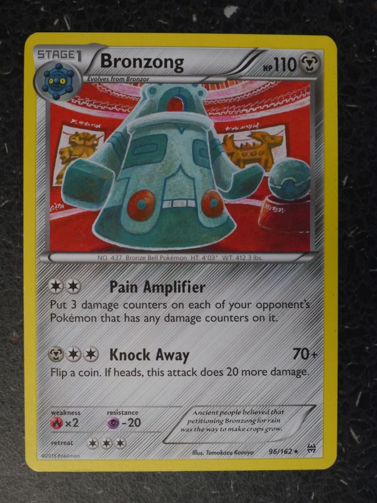 Pokemon Cards: BRONZONG 96/162 RARE # 9I15