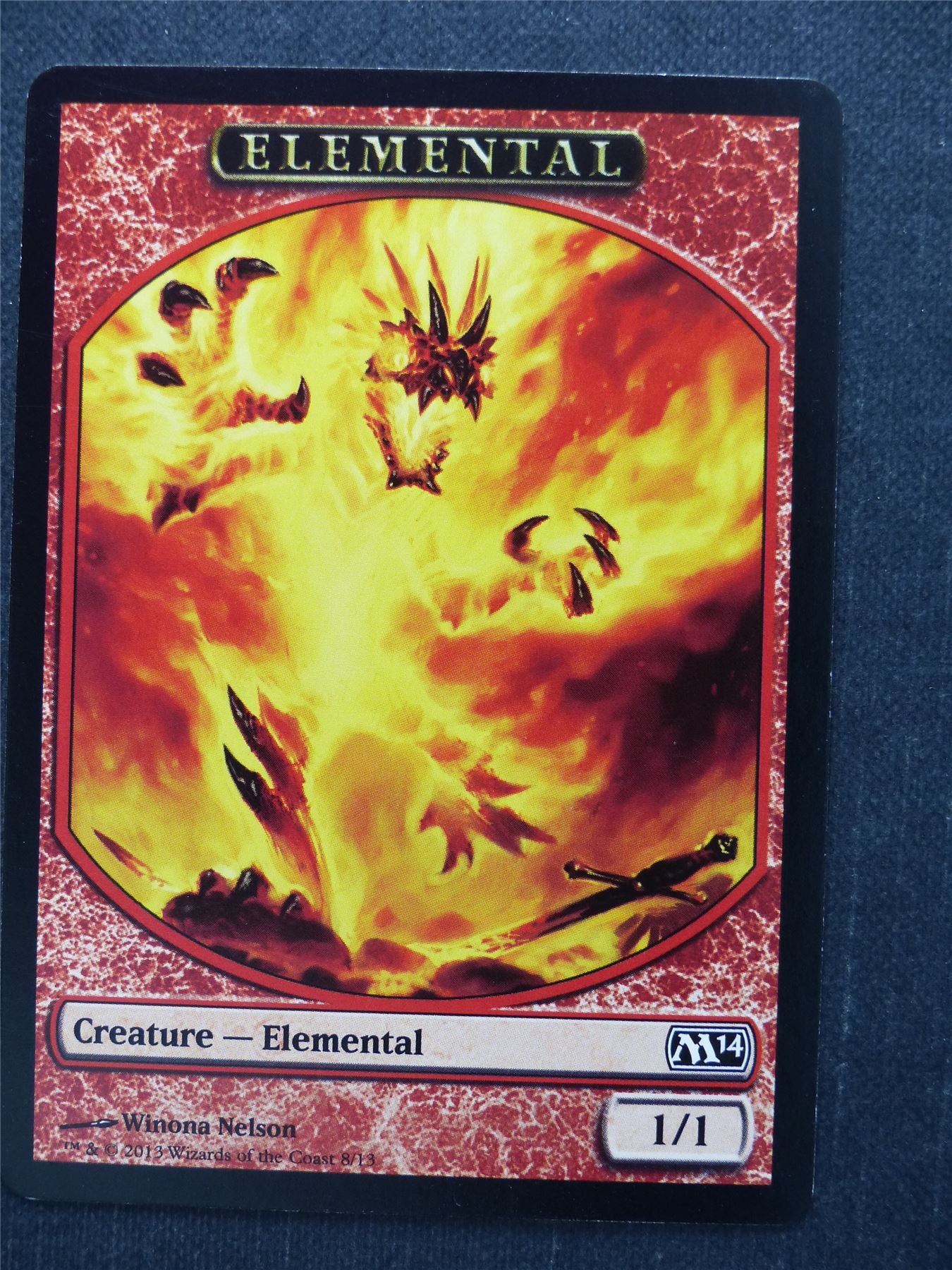 Elemental Token - Mtg Magic Card #9X