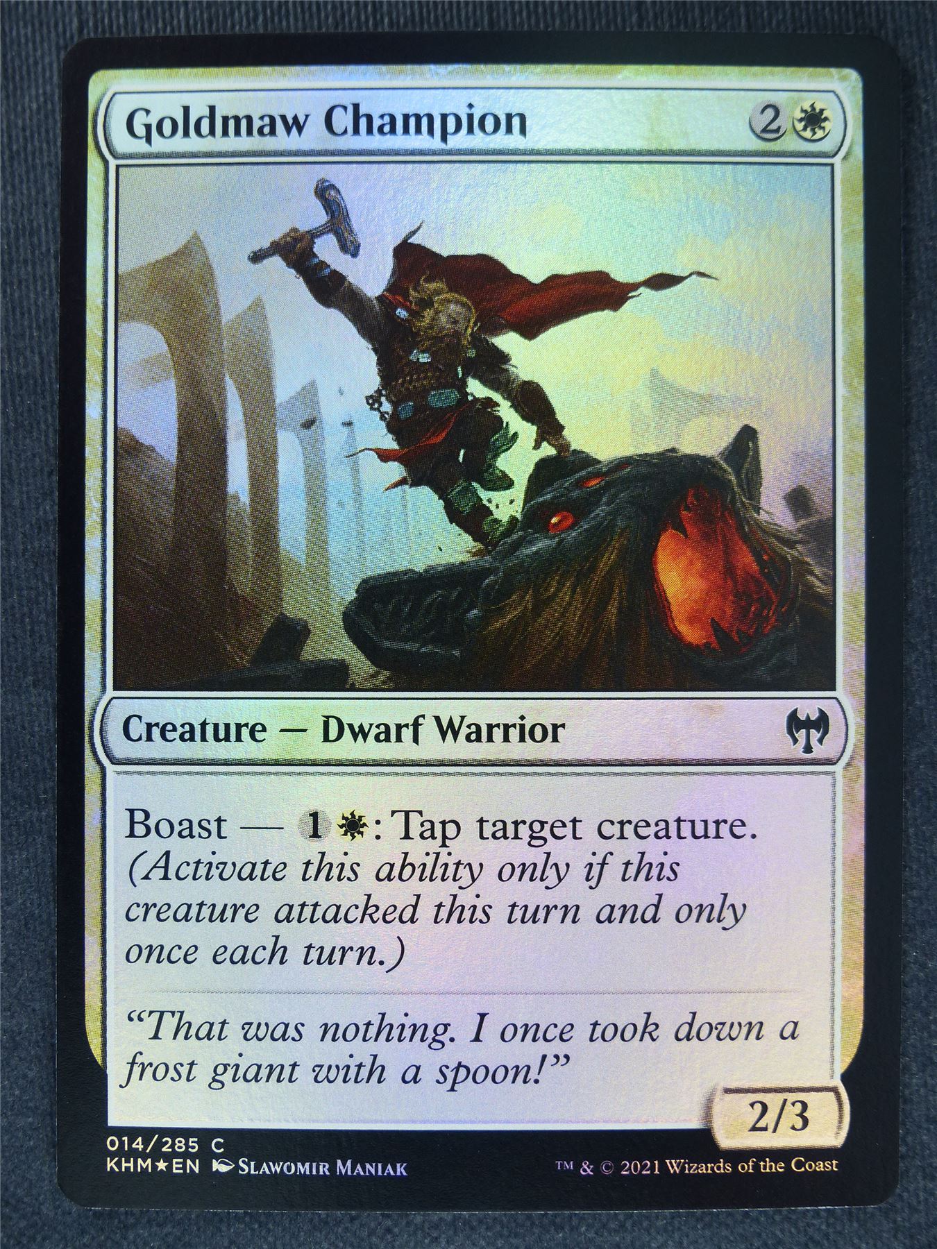 Goldmaw Champion Foil Collector
