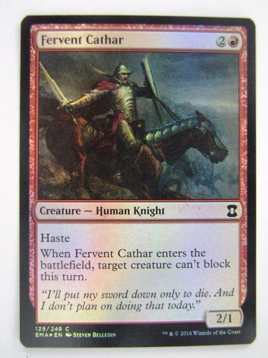 MTG Magic Cards: Eternal Masters: FERVENT CATHAR FOIL # 12A97