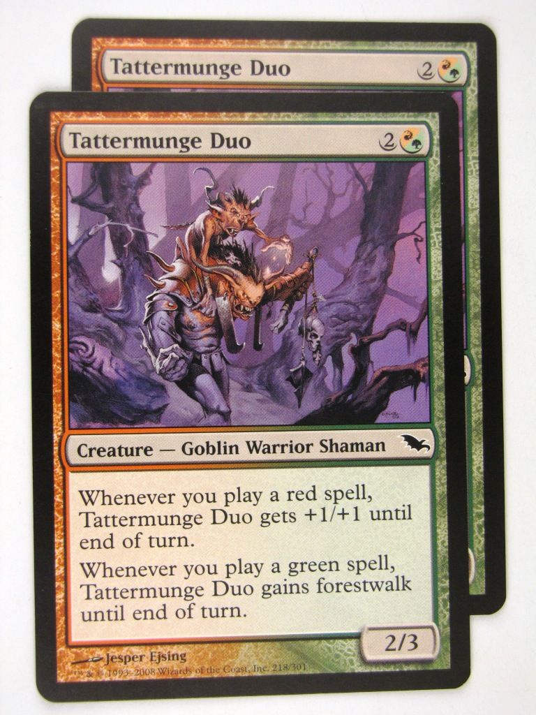 MTG Magic: the Gathering Cards: TATTERMUNGE DUO x2: SHM