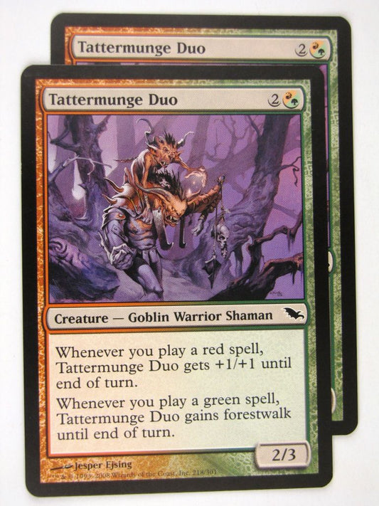 MTG Magic: the Gathering Cards: TATTERMUNGE DUO x2: SHM