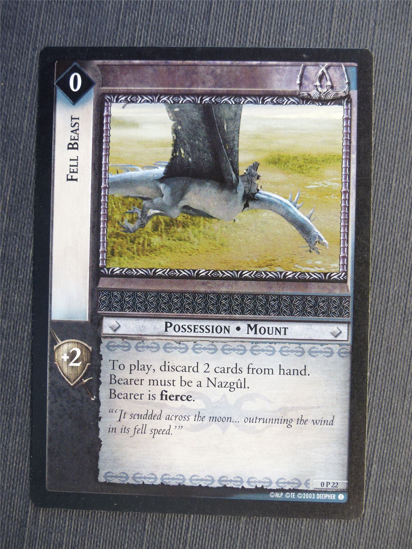 Fell Beast 0 P 22 Promo - LotR Cards #669