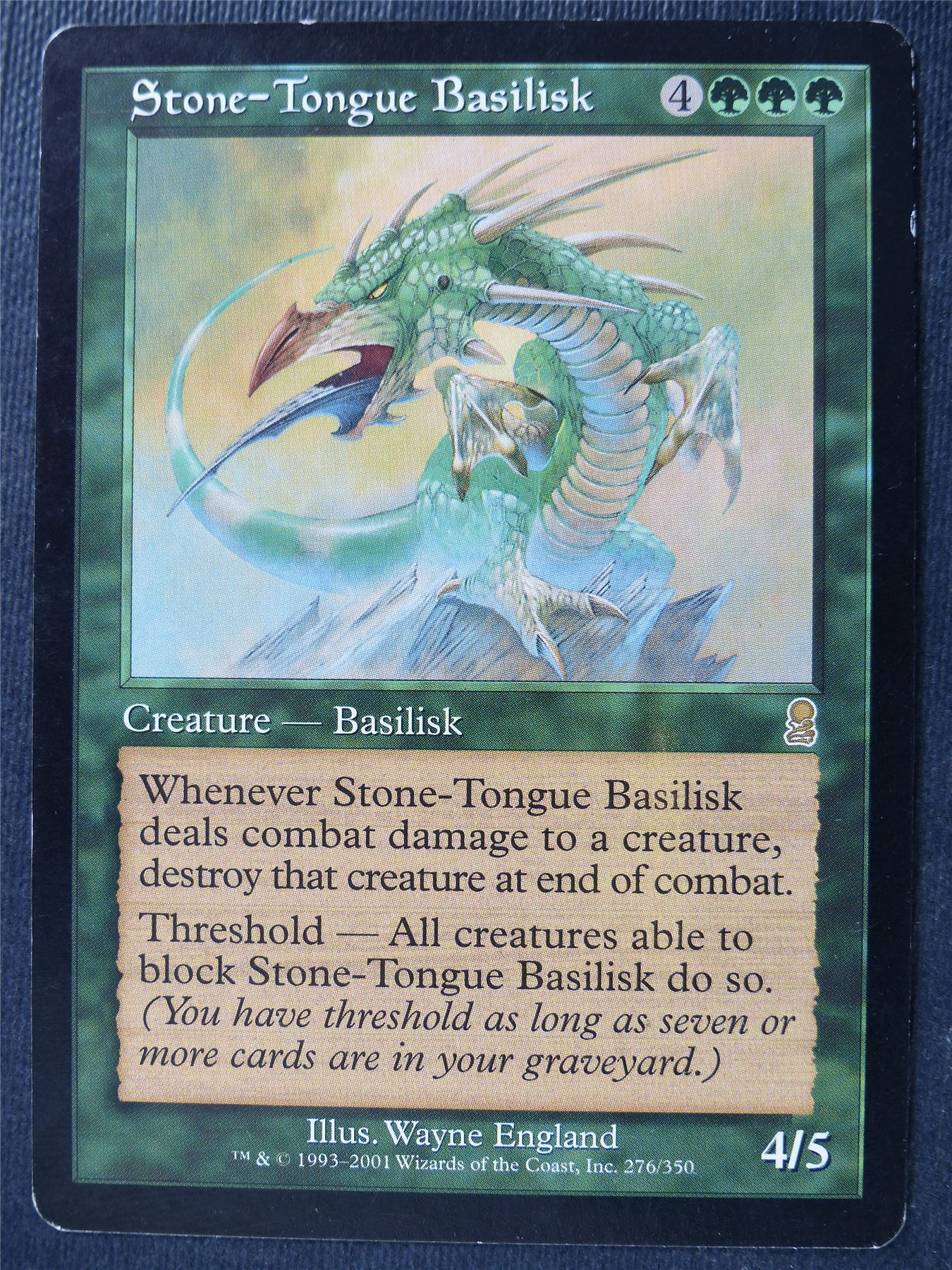 Stone-Tongue Basilisk - Odyssey - Mtg Card #4RR