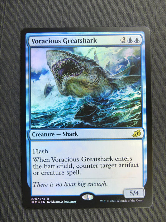 Voracious Greatshark Foil - IKO - Mtg Card