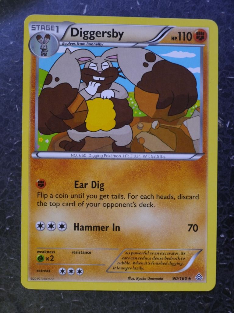 Pokemon Cards: DIGGERSBY 90/160 RARE # 6A20