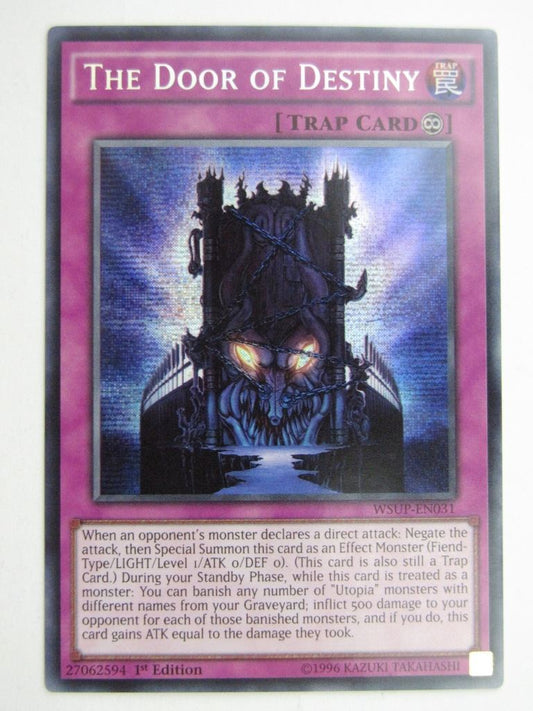 Yugioh Cards: THE DOOR OF DESTINY WSUP SECRET RARE # 25E60