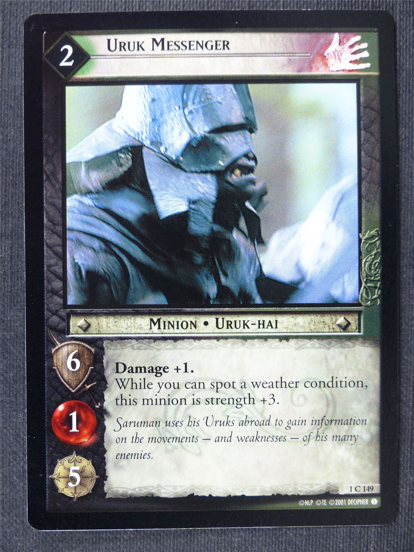 Uruk Messenger 1 C 149 - LotrR Cards #3FD