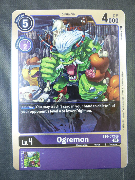 Ogremon BT6-072 R - Digimon Card #1ZY