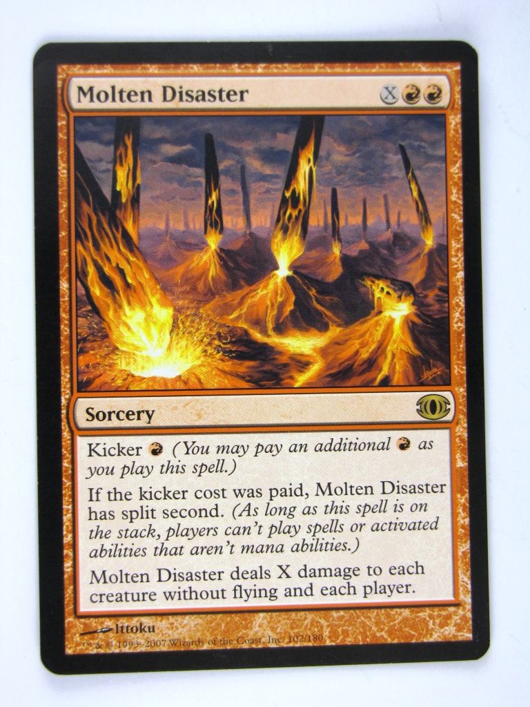 MTG played Cards: MOLTEN DISASTER # 13H18
