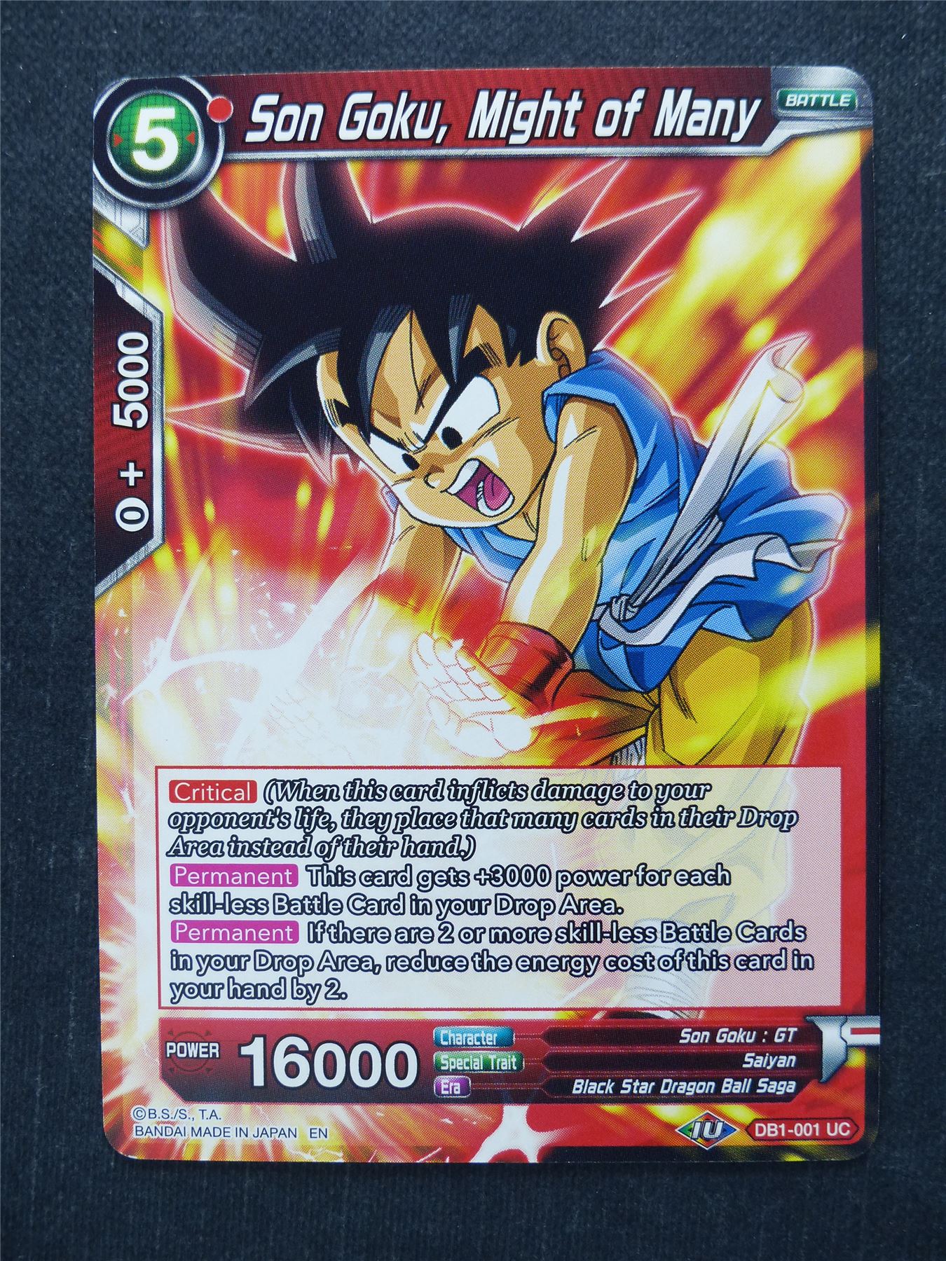Son Goku Might of Many - Dragon Ball Super Cards #34