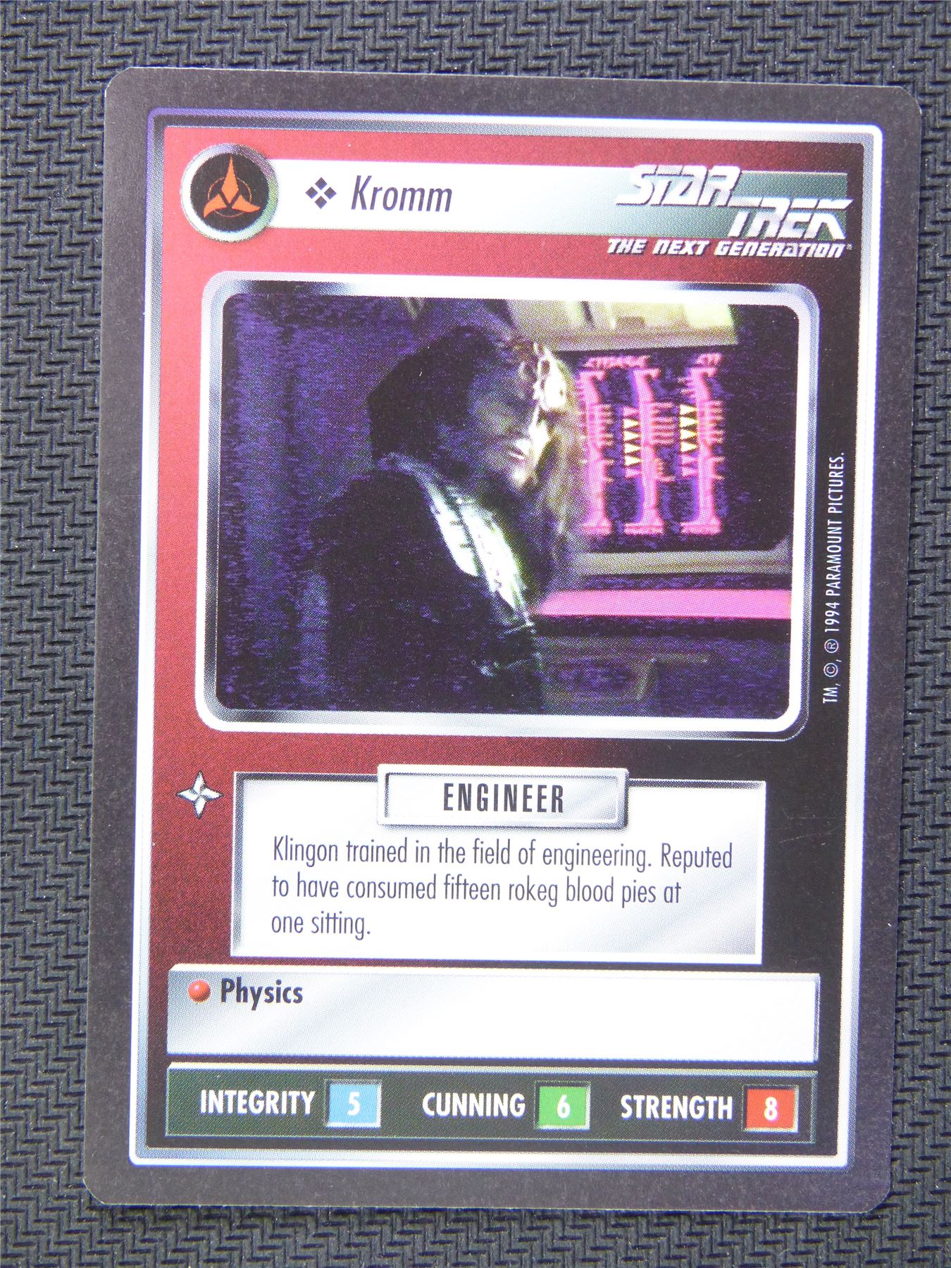 Kromm Black Border - Star Trek CCG Next Gen #50A