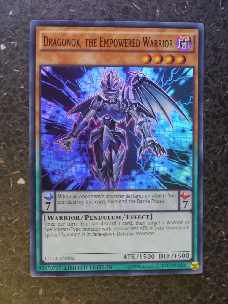 Yugioh Cards: DRAGONOX, THE EMPOWERED WARRIOR CT13 RARE # 3H20