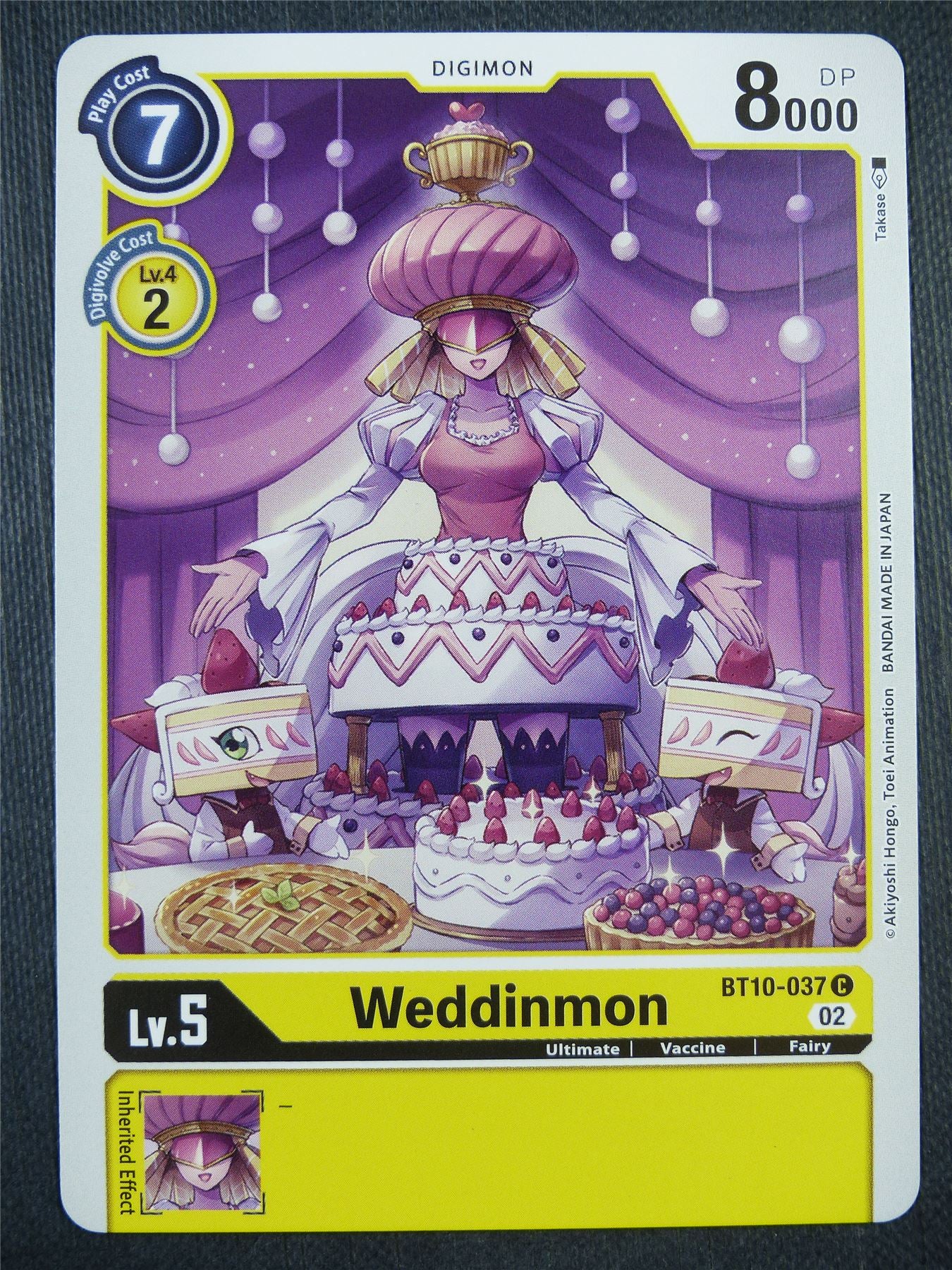 Weddinmon BT10-037 - Xros Encounter - Digimon Card #98U