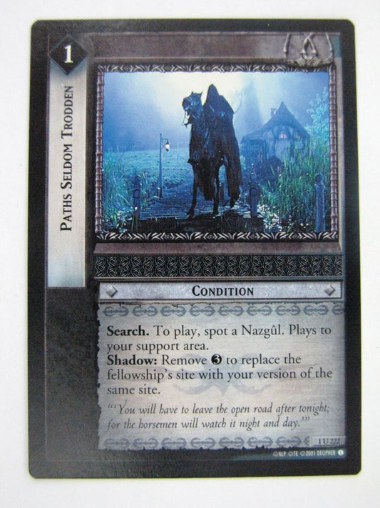 LOTR Cards: PATHS SELDOM TRODDEN 1 U 223 # 9E32