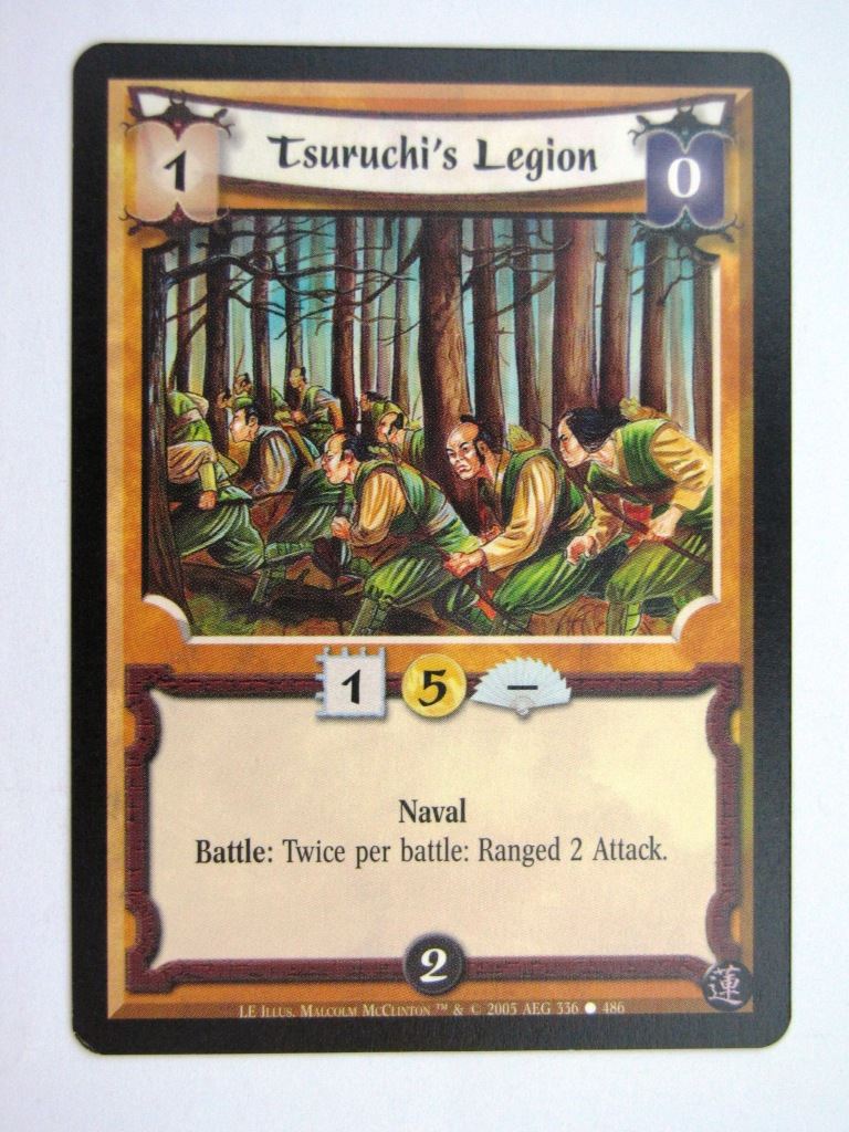 Vintage L5R Cards: TSURUCHI'S LEGION # 27H37