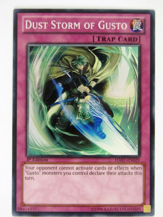 Yugioh Cards: DUST STORM OF GUSTO HA07 SUPER RARE # 21G92