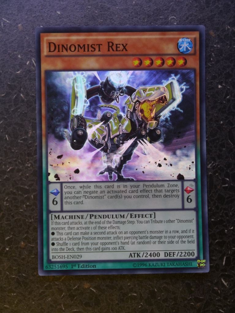 Yugioh Cards:DINOMIST REX BOSH SUPER RARE # I16