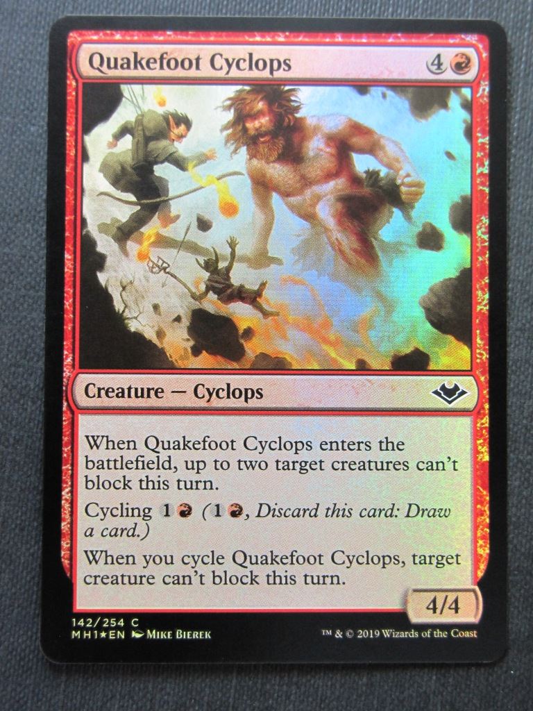 Quakefoot Cyclops Foil - Modern Horizons - Mtg Magic Cards # 8A73
