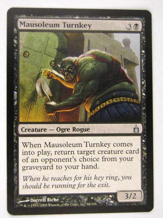 MTG Magic: the Gathering Cards: MAUSOLEUM TURNKEY: RAV