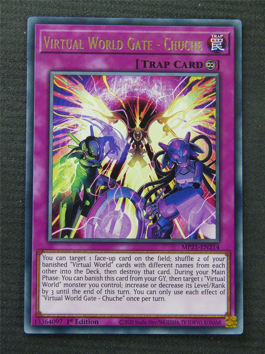 Virtual World Gate - Chuche MP21 Rare - 1st Edition - Yugioh Card #1PJ