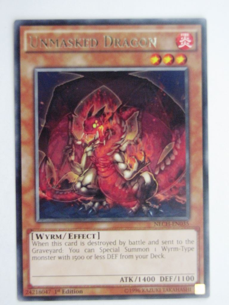 Yugioh Cards: UNMASKED DRAGON NECH RARE # 28G38